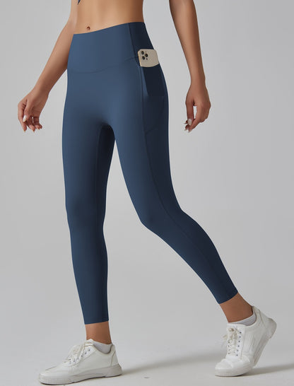 High-Waist Pocketed Workout Leggings