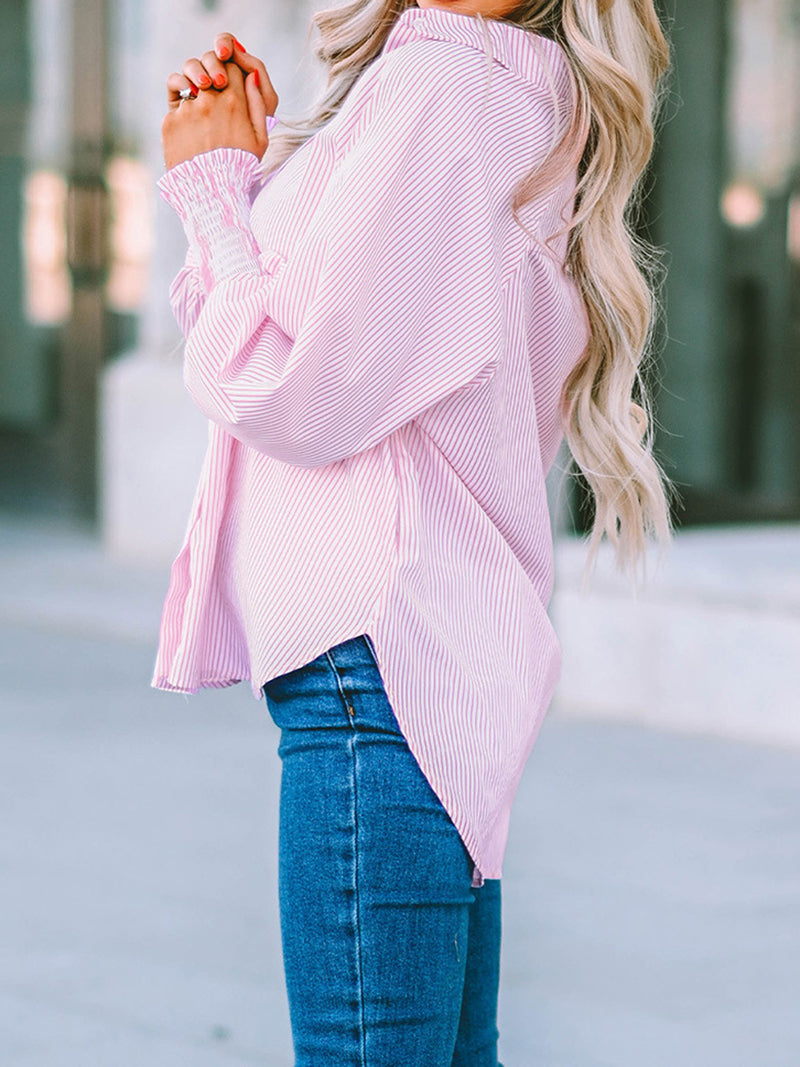 Oversized Button-Front Shirt