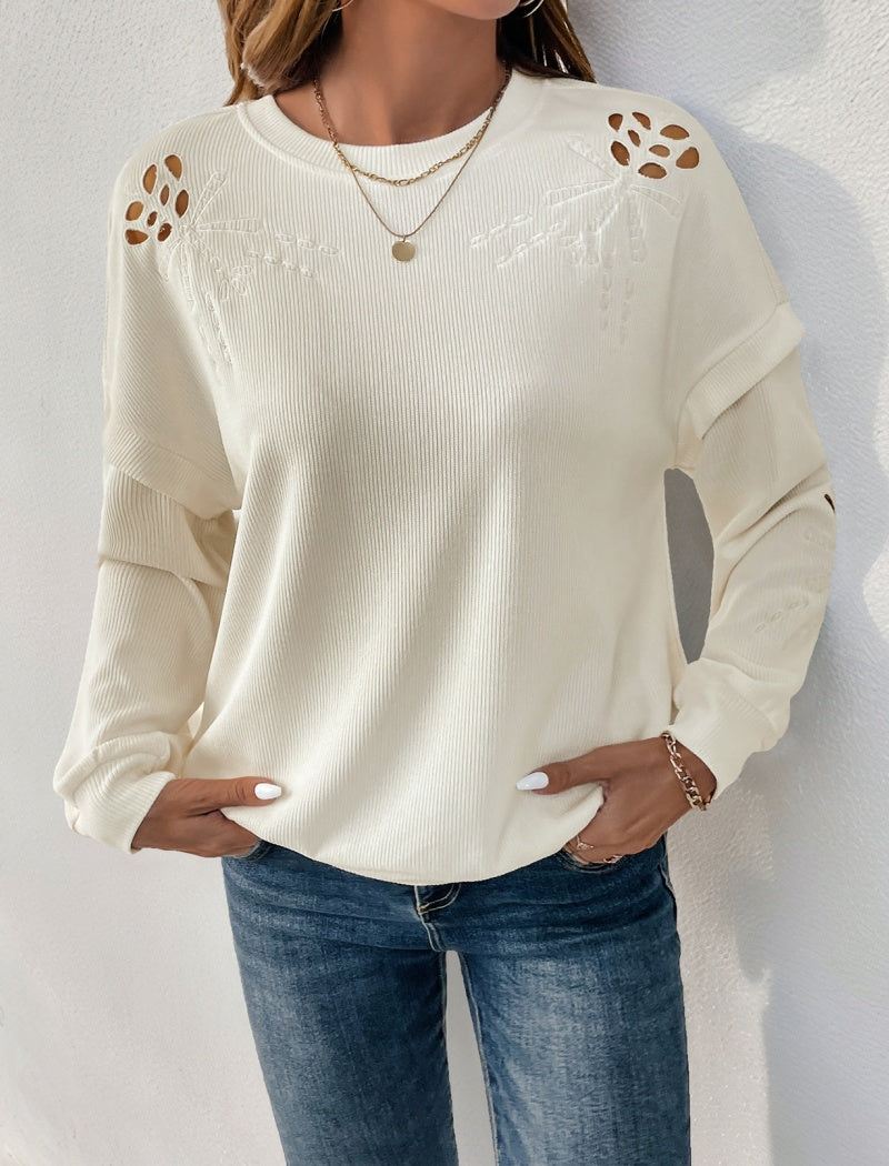 Solid Long Sleeve Pullover