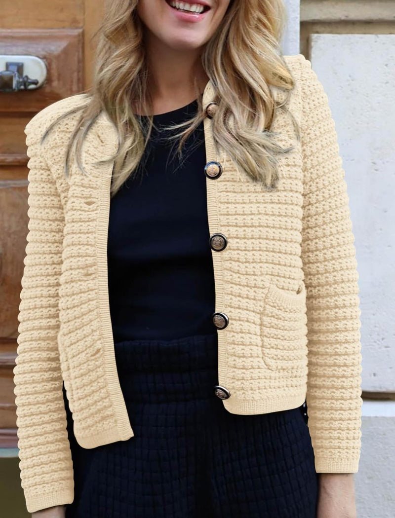 Button-Up Knit Cardigan