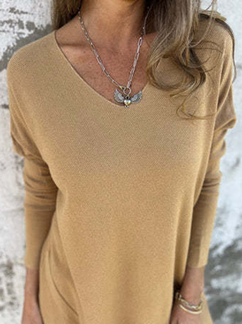 V-Neck Oversized Top