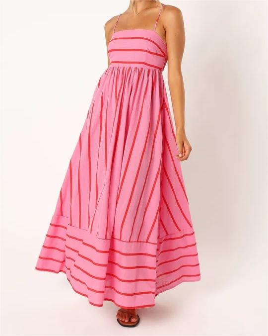 Striped Maxi Cami Dress