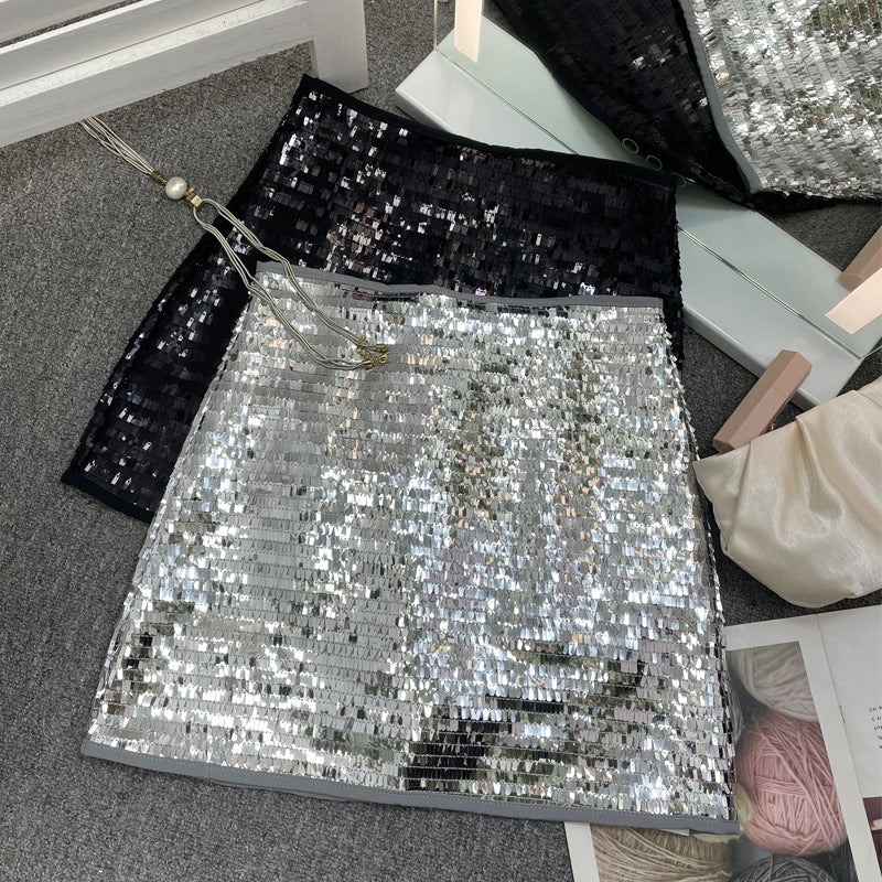 Sparkling Sequin Mini Skirt