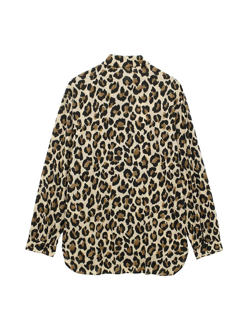 Leopard Button-Up Shirt