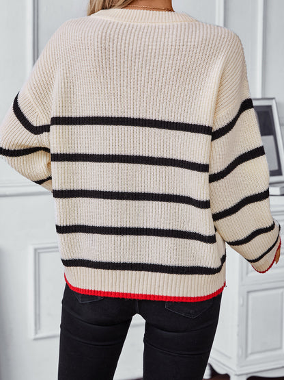 Striped Knit Sweater