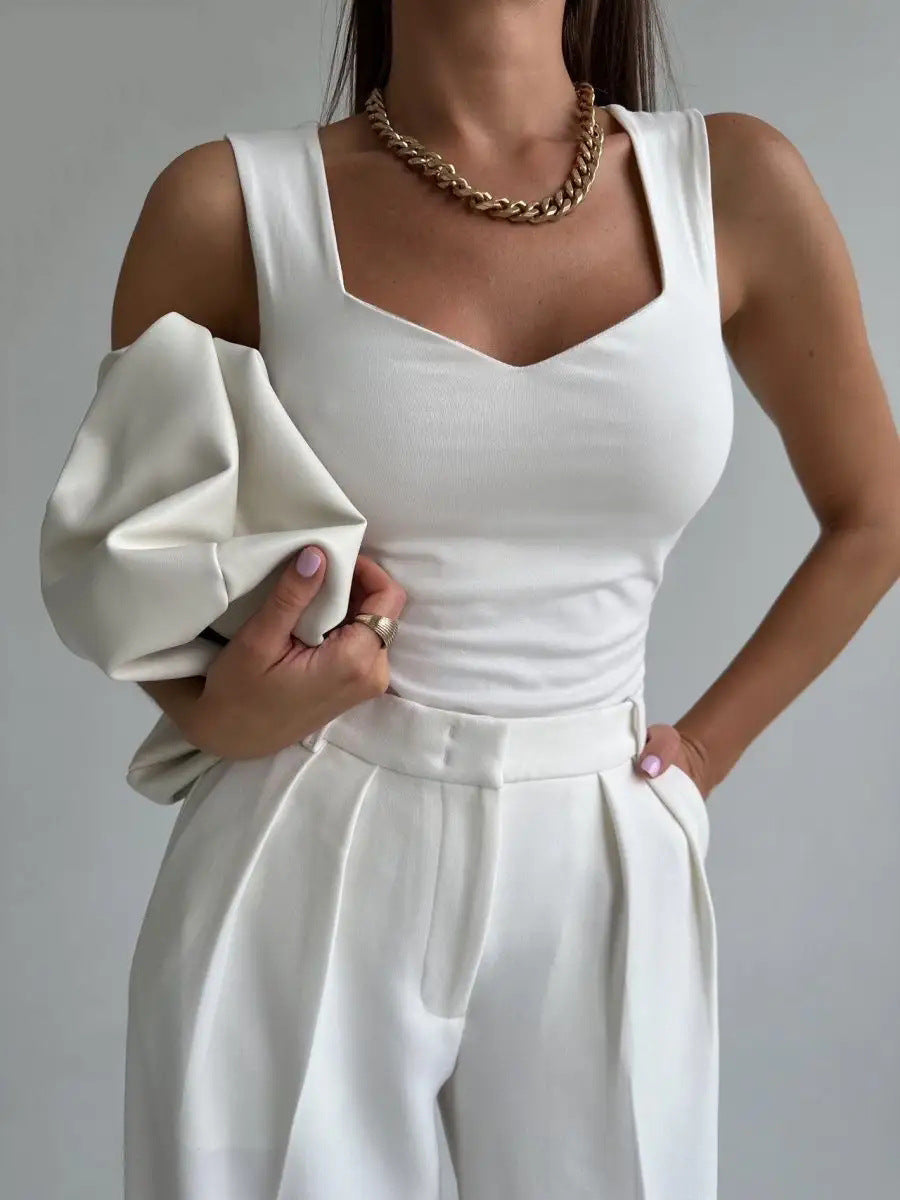 Sweetheart Neckline Tank Top