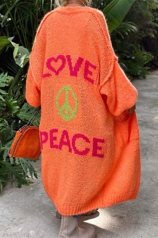 Love and Peace Knit Cardigan