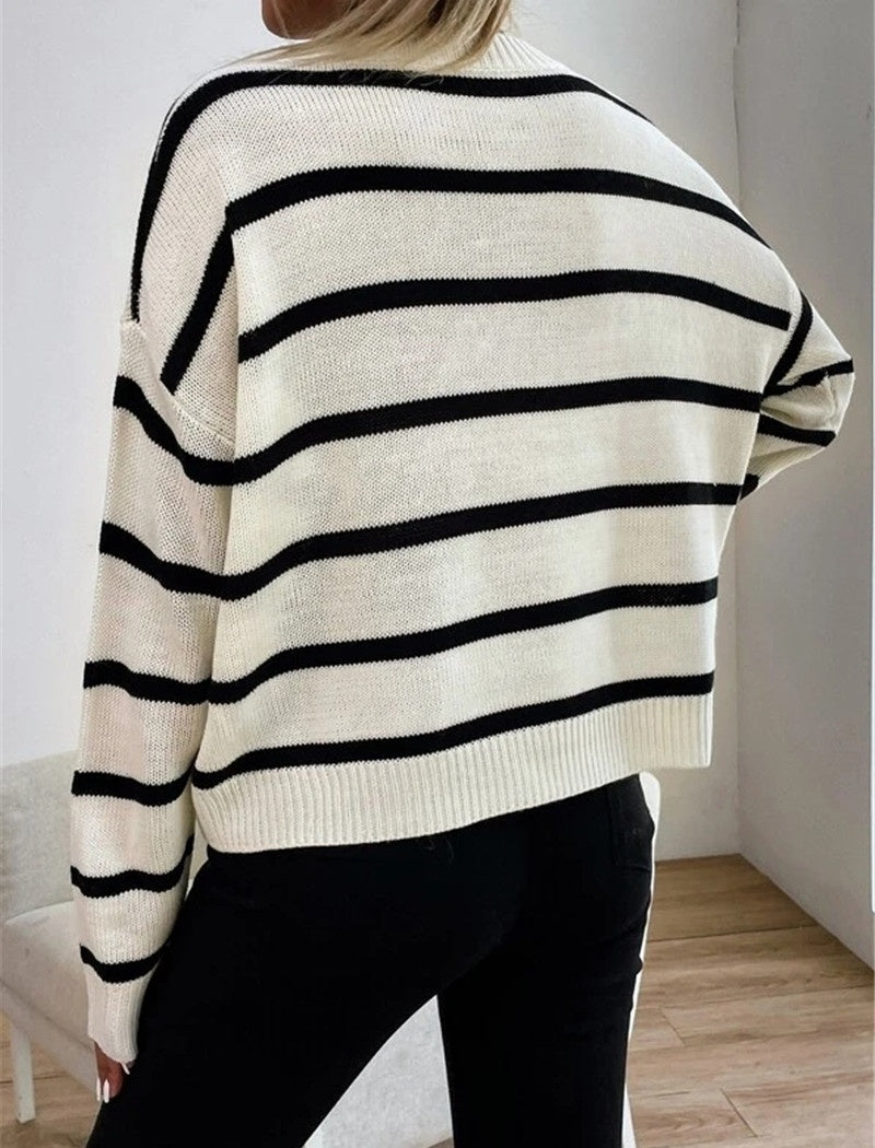 Classic Striped Knit Pullover