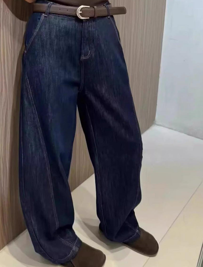 High-Rise Wide-Leg Denim Jeans