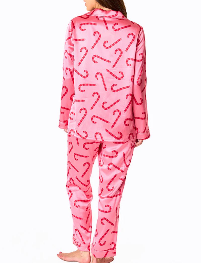 Graphic Long-Sleeve Top and Pants Pajama Set