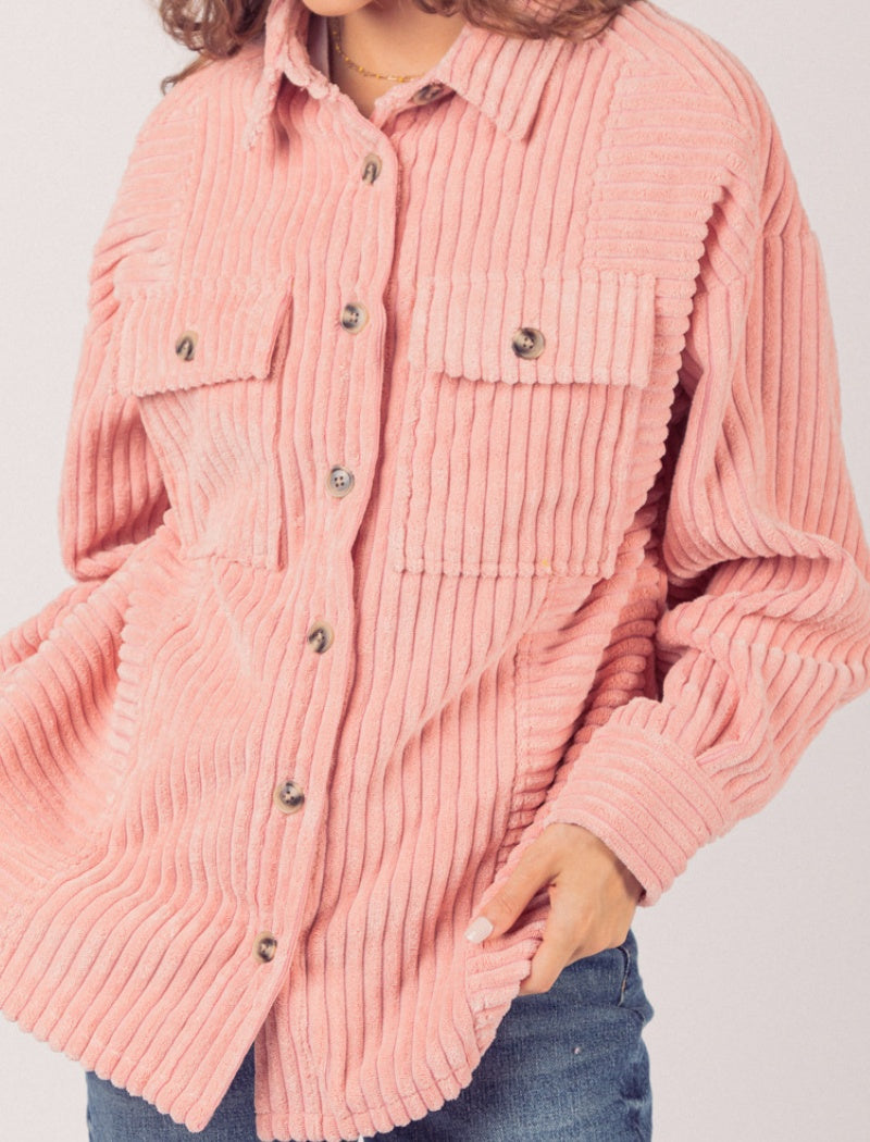 Corduroy Button-Up Shirt