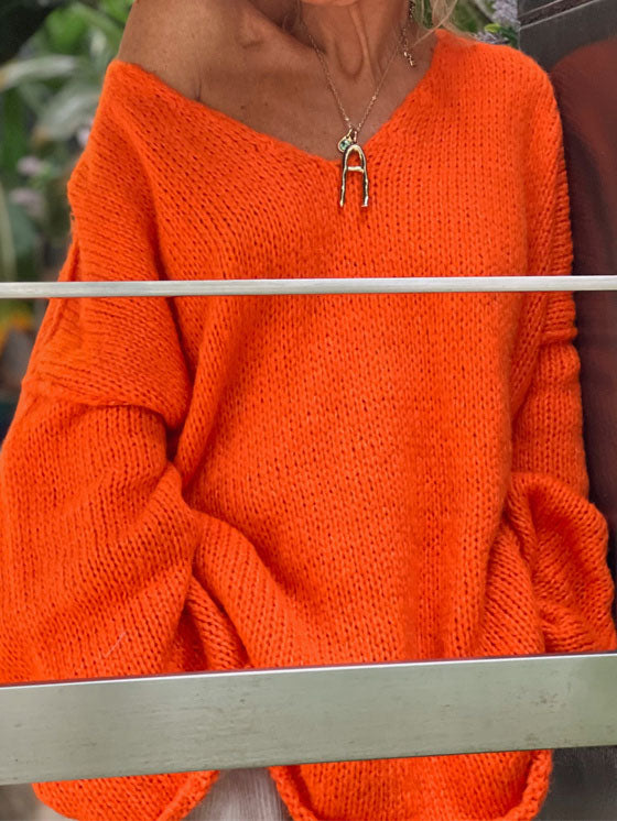 Oversized V-Neck Sweater