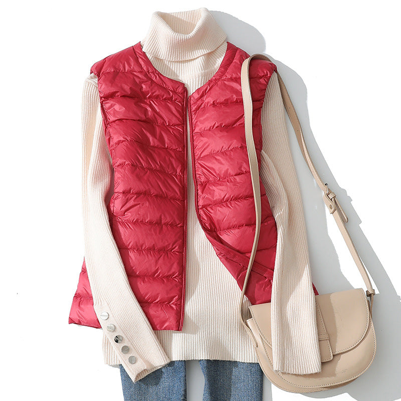 Lightweight Padded Zip-Up Vest