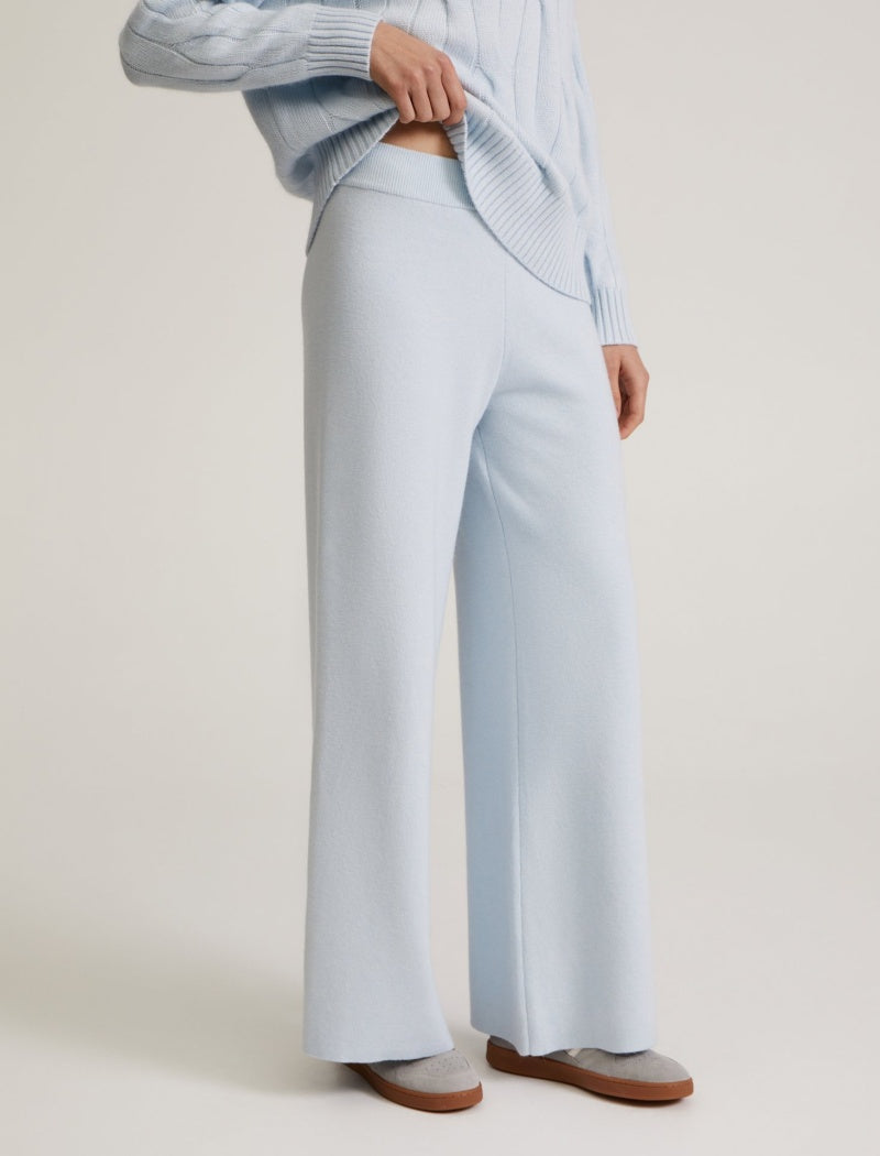 Wide-Leg Knit Lounge Pants