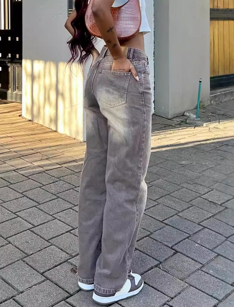 High-Waisted Relaxed Fit Jeans