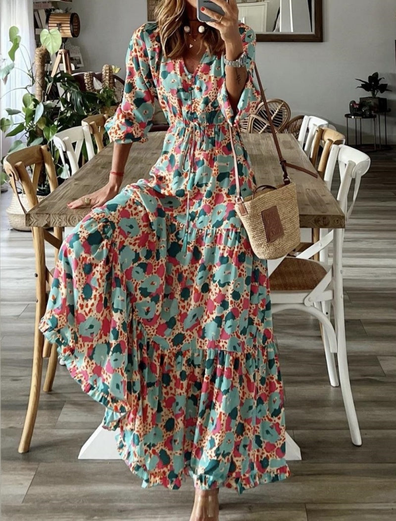 Floral Print Maxi Dress