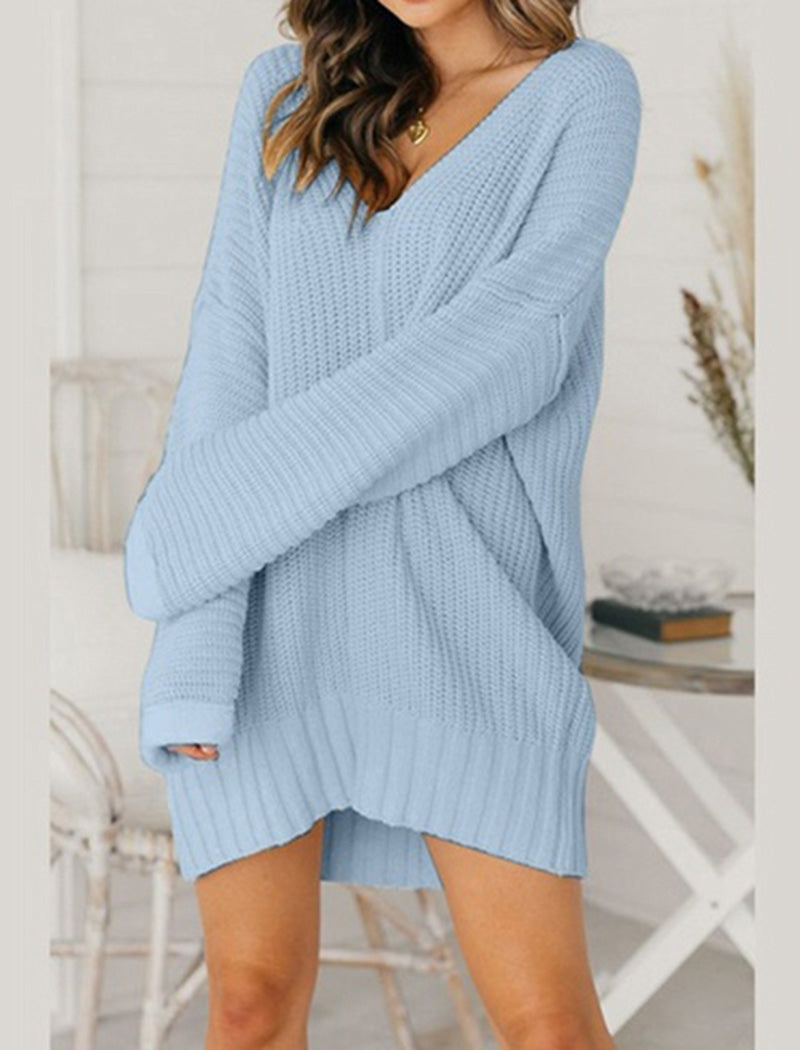 Cozy Knit Oversized Sweater Dress