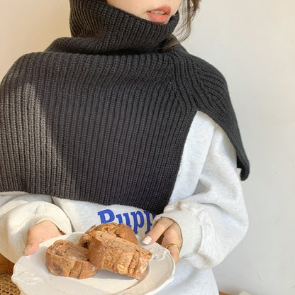 Ribbed Knit Shoulder Warmer