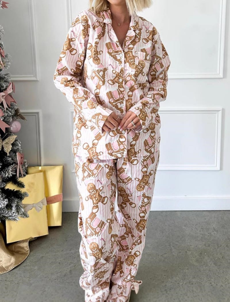 Christmas Print Pajama Set