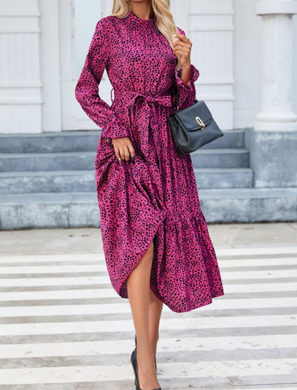 Floral Ruffle Long Sleeve Dress