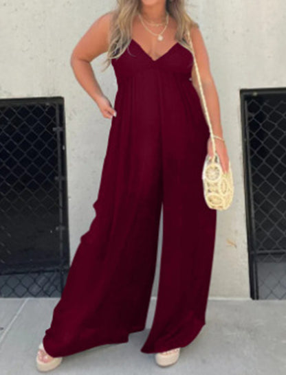 Sleeveless Wide-Leg Jumpsuit