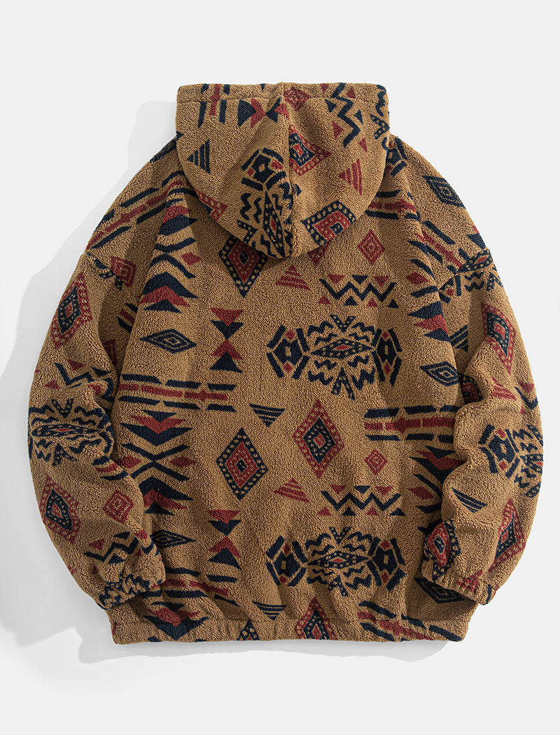 Ethnic Pattern Hoodie