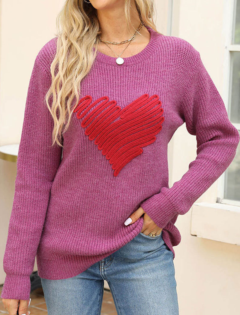 Heart Detail Sweater