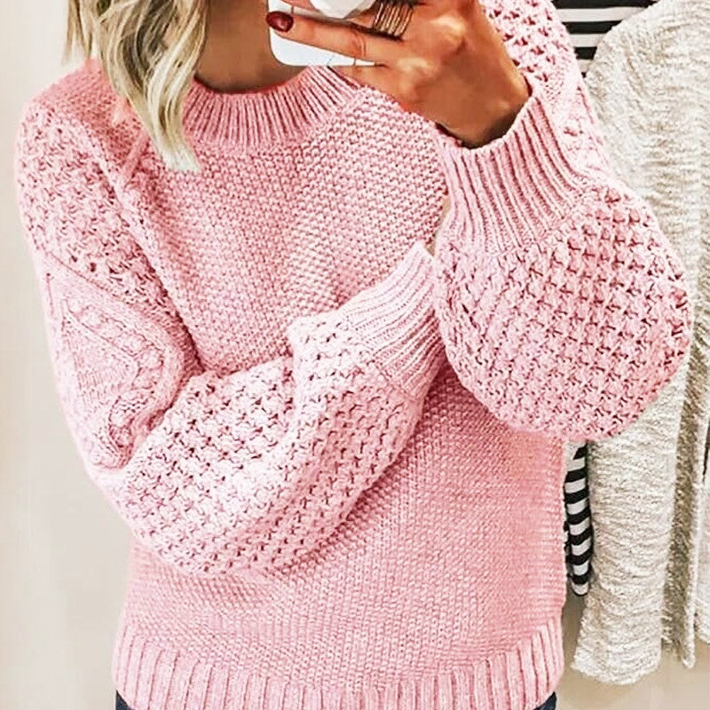 Textured Knit Oversized Sweater