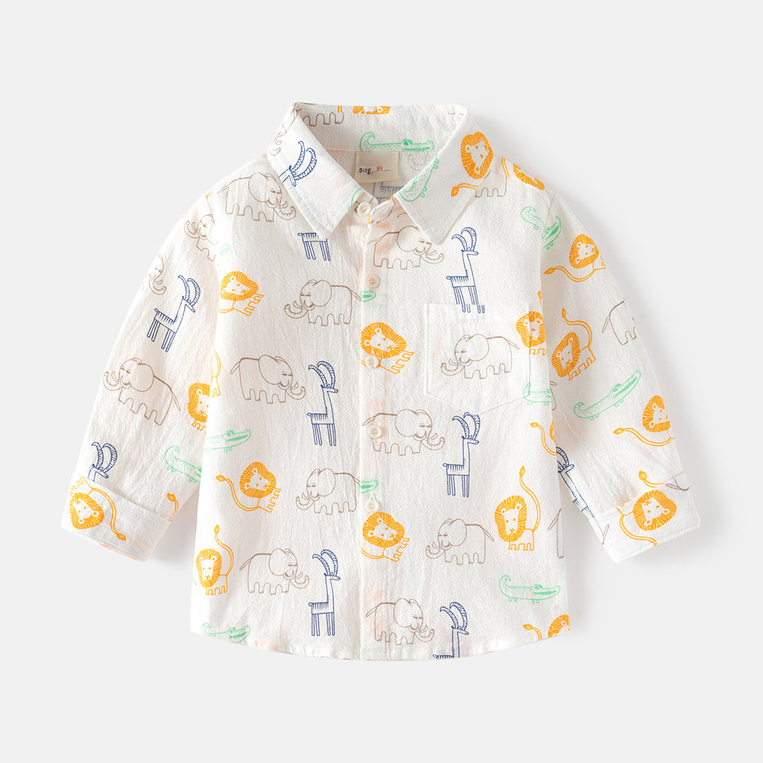 Animal Graphic Button-Up Shirt (Kids)