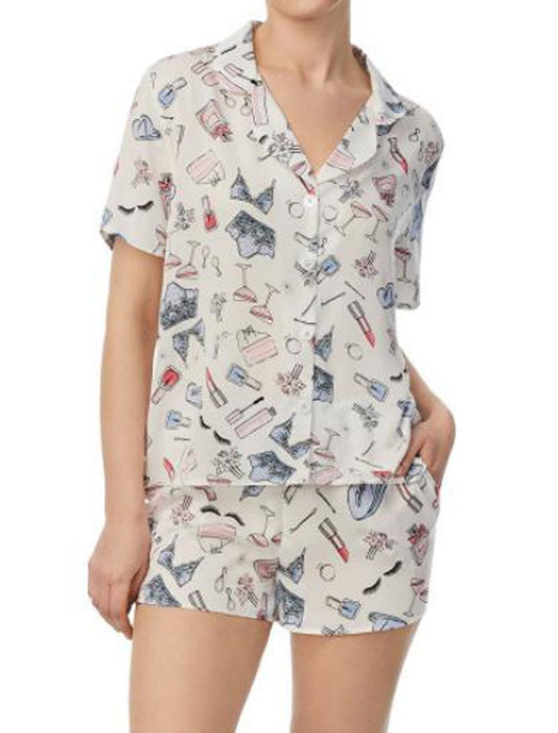 Champagne Print Pajama Set