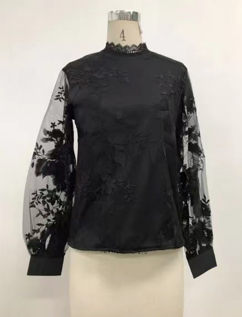 Floral Sheer Blouse