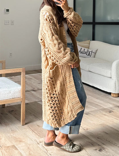 Chunky Knit Longline Cardigan