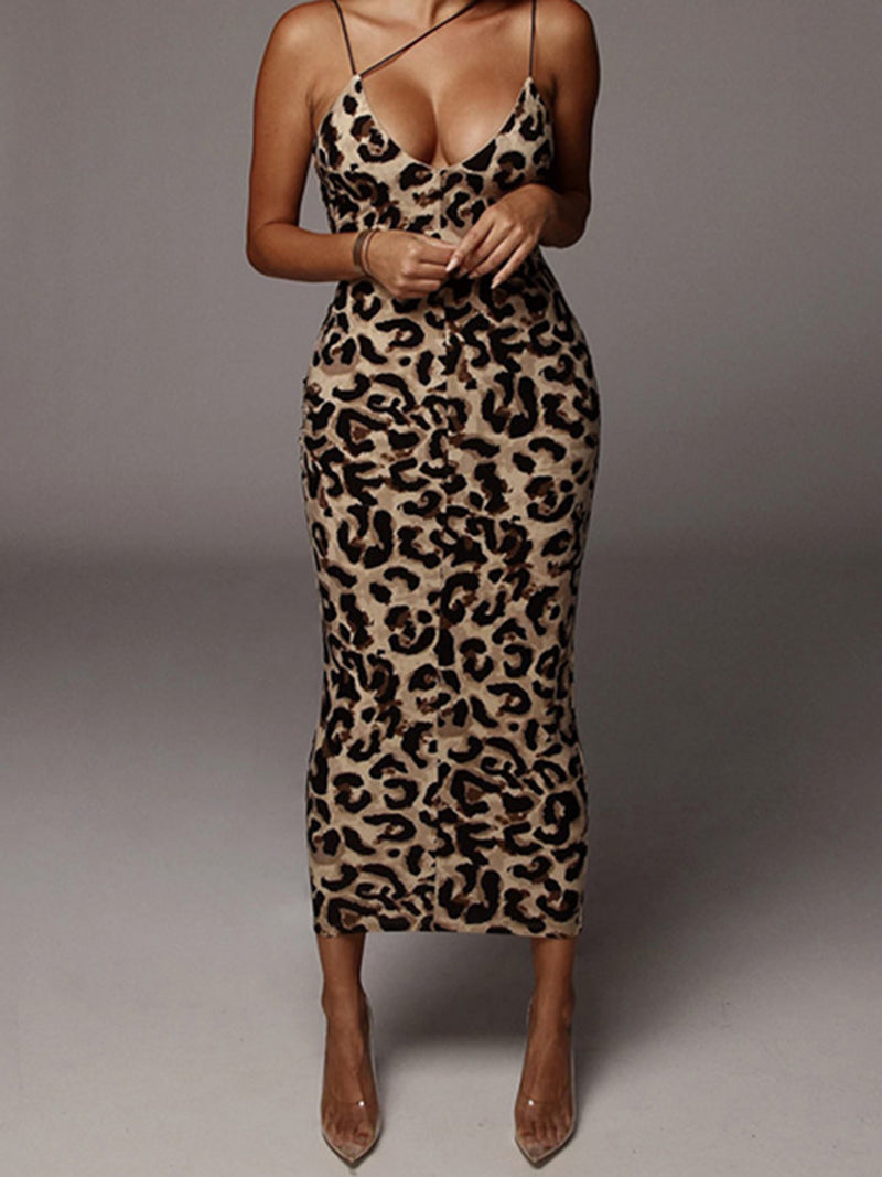 Leopard Cami Maxi Dress