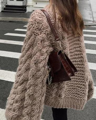 Cable Knit Loose Sweater