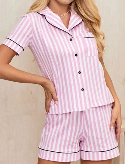 Striped Pajama Two-Piece Set