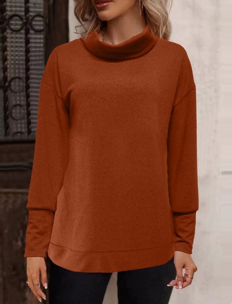 Classic Cowl Neck Sweater Top