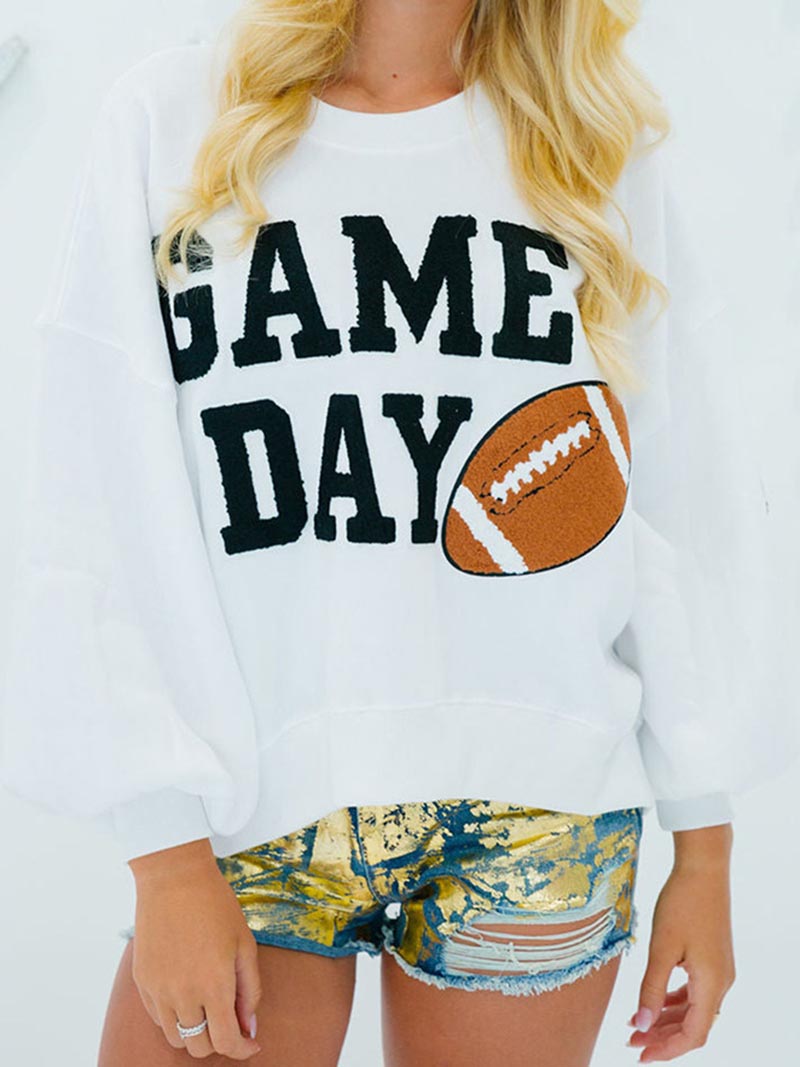 Graphic Drop-Sleeve Pullover