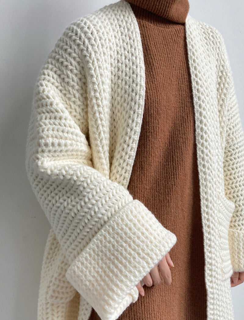 Twist Solid Knit Cardigan