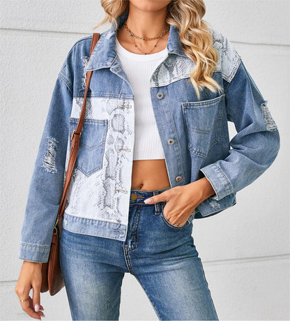 Distressed Denim Jacket