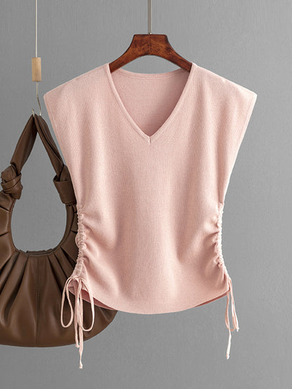 Side Drawstring Top