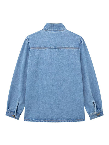 Bow Tie Denim Shirt