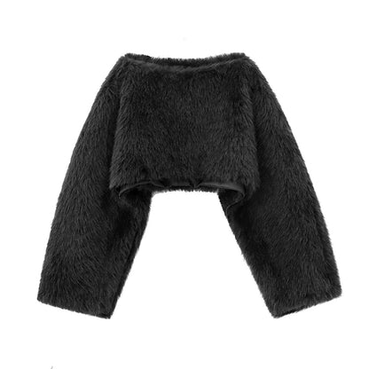 Soft Plush Cropped Bolero