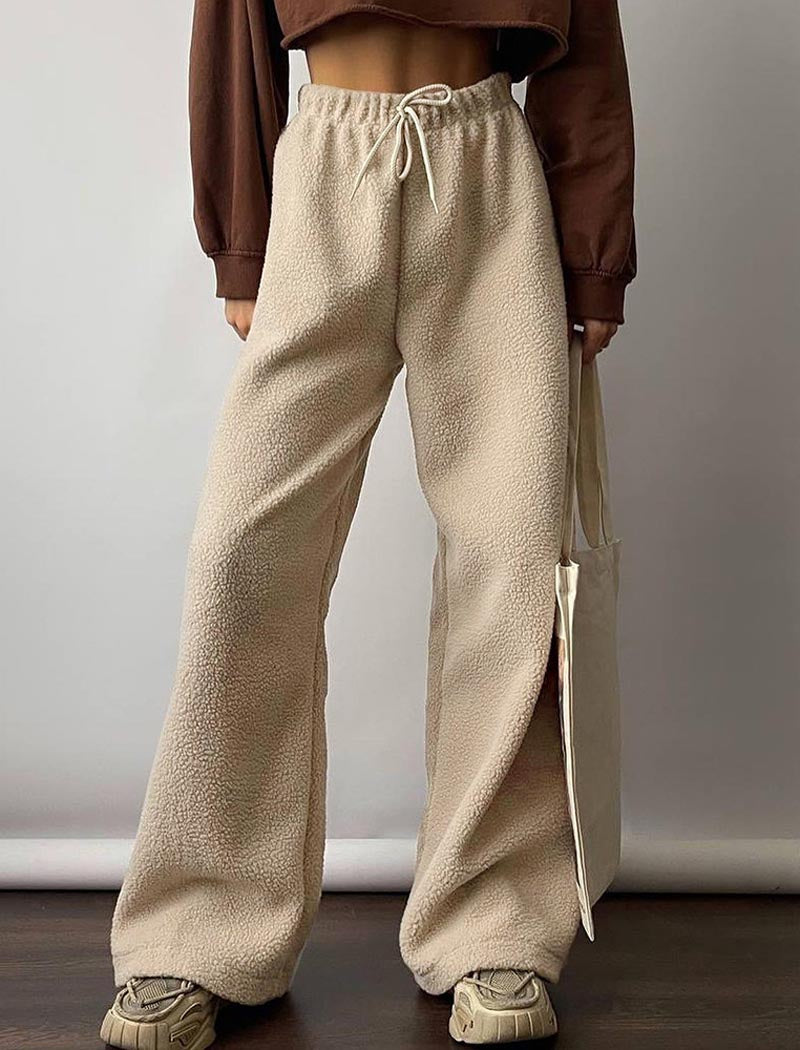 Wide-Leg Pants with Elastic Waist