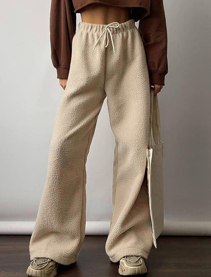 Wide-Leg Pants with Elastic Waist