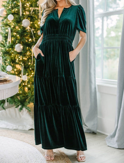 Tiered Maxi Dress with Empire Waist