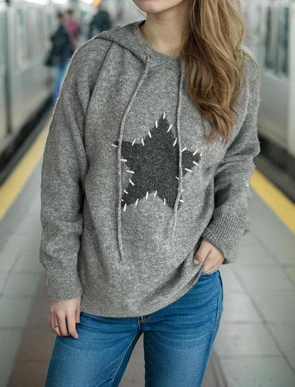 Relaxed Fit Hoodie with Graphic Print