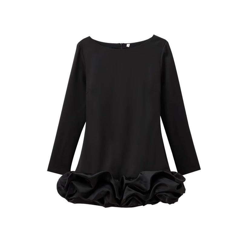 Ballet-Inspired Long Sleeve Mini Dress