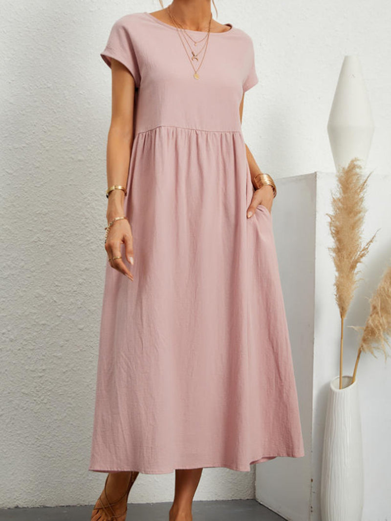 Cap-Sleeve Maxi Dress