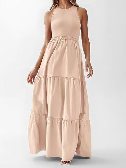 Tiered Sleeveless Maxi Dress