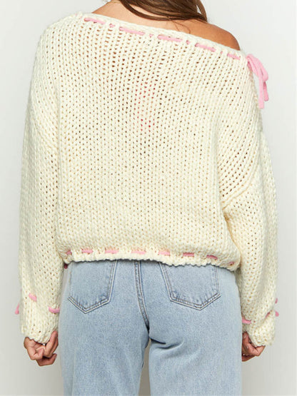 One-Shoulder Sweater [NON-RETURNABLE]